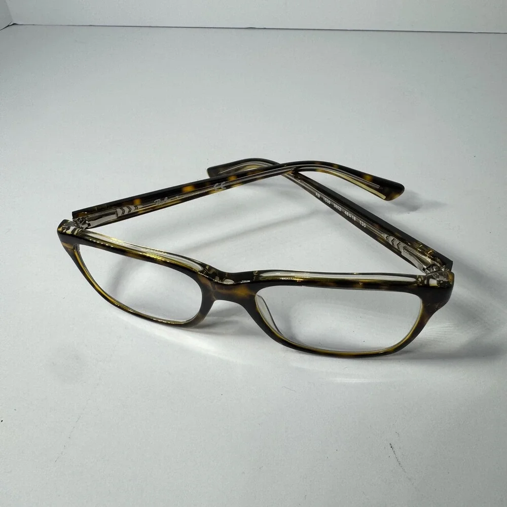 Ray-Ban RB1536 3602 Dark Havana Tortoise Shell Rectangular Eyeglasses 48-16-130